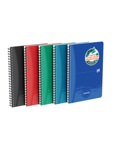 400178651-5,Caiet org oxford office oceanis a5 90f spira scribzee pefc dictando diverse culori - Set 5
