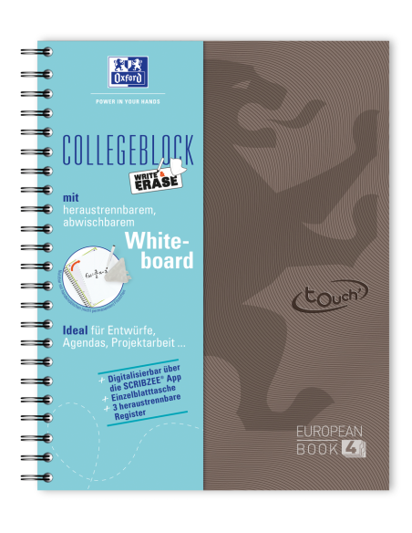 400132983-5,Caiet oxford europeanbook 4 project book a4+ 120f spira scribzee pefc patratele maro - Set 5
