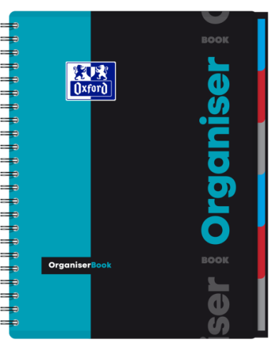 400019524-5,Caiet org oxford students organiser a4+ 80f spira scribzee patratele diverse culori - Set 5