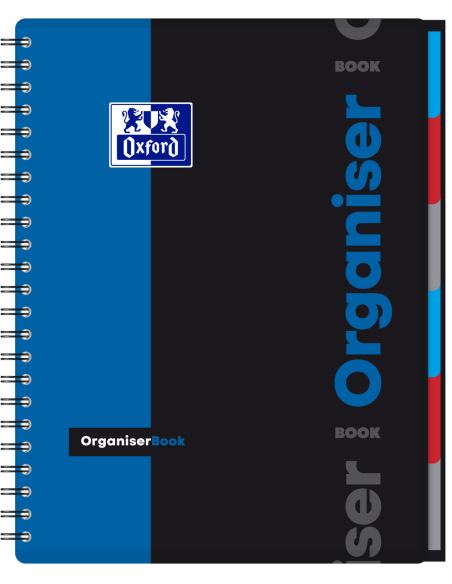 400019524-5,Caiet org oxford students organiser a4+ 80f spira scribzee patratele diverse culori - Set 5