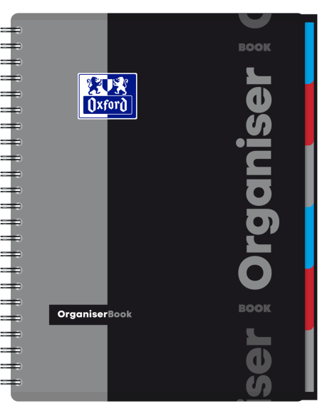 400019524-5,Caiet org oxford students organiser a4+ 80f spira scribzee patratele diverse culori - Set 5