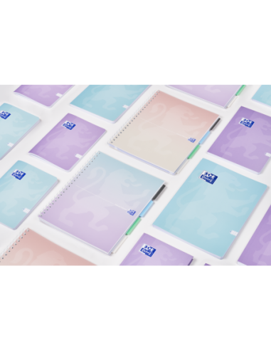 400182938-5,Caiet org oxford project book a4 80f scribzee spira pefc patratele gradient pastel diverse culori - Set 5