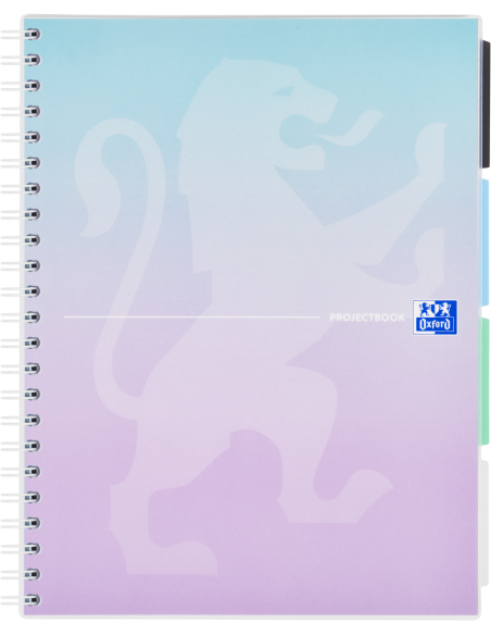 400182938-5,Caiet org oxford project book a4 80f scribzee spira pefc patratele gradient pastel diverse culori - Set 5