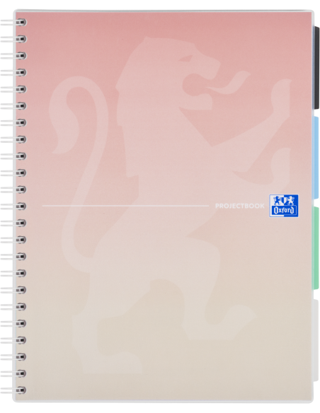 400182938-5,Caiet org oxford project book a4 80f scribzee spira pefc patratele gradient pastel diverse culori - Set 5