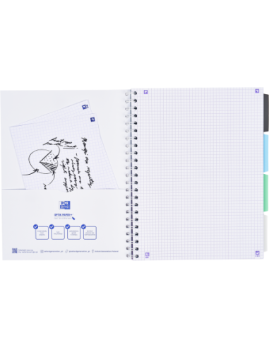 400182938-5,Caiet org oxford project book a4 80f scribzee spira pefc patratele gradient pastel diverse culori - Set 5