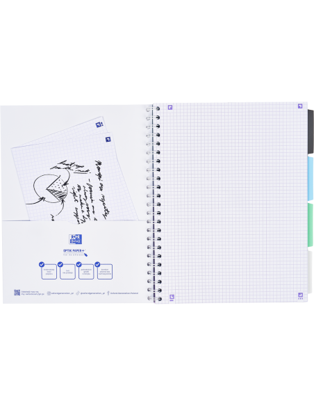 400182938-5,Caiet org oxford project book a4 80f scribzee spira pefc patratele gradient pastel diverse culori - Set 5
