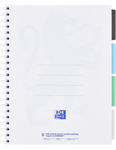 400182938-5,Caiet org oxford project book a4 80f scribzee spira pefc patratele gradient pastel diverse culori - Set 5