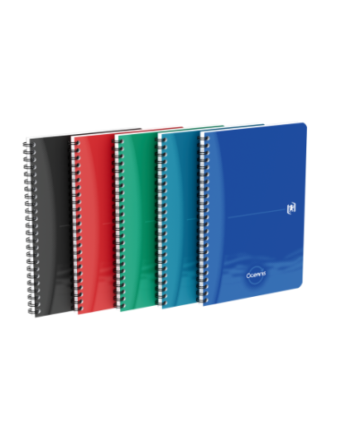 400178650-5,Caiet org oxford office oceanis a5 90f spira scribzee pefc patratele diverse culori - Set 5