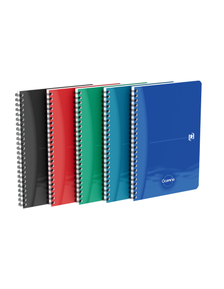 400178650-5,Caiet org oxford office oceanis a5 90f spira scribzee pefc patratele diverse culori - Set 5