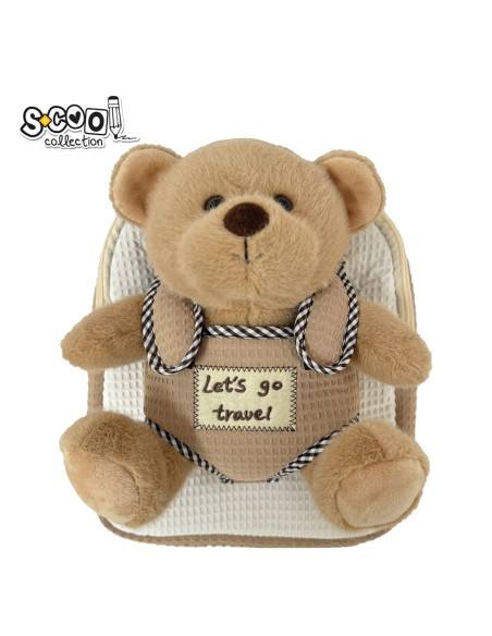 Ghiozdan gradinita Baby Animals, 23x8x28 cm, BEAR - S-COOL