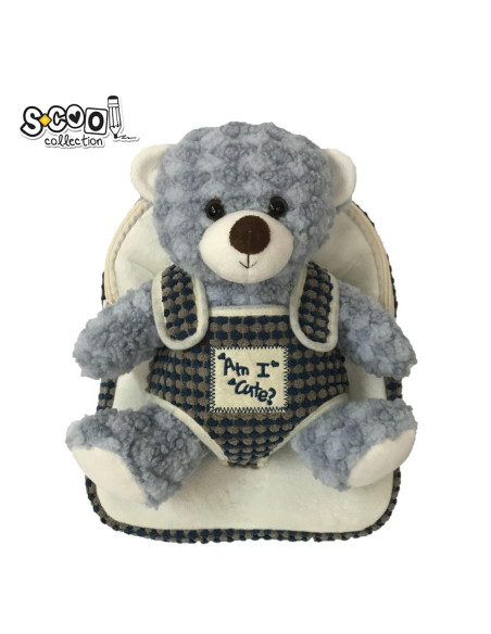 Ghiozdan gradinita Baby Animals, 23x8x28 cm, BLUE BEAR - S-COOL