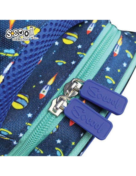 Ghiozdan gradinita, 30x25x14 cm, LET’S GO TO SPACE - S-COOL