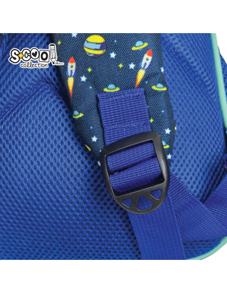 Ghiozdan gradinita, 30x25x14 cm, LET’S GO TO SPACE - S-COOL