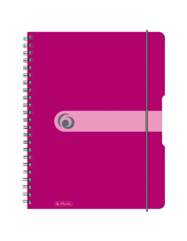 11293081-2,Caiet a4 80f spira patratele eotg coperta pp fucsia opac - Set 2