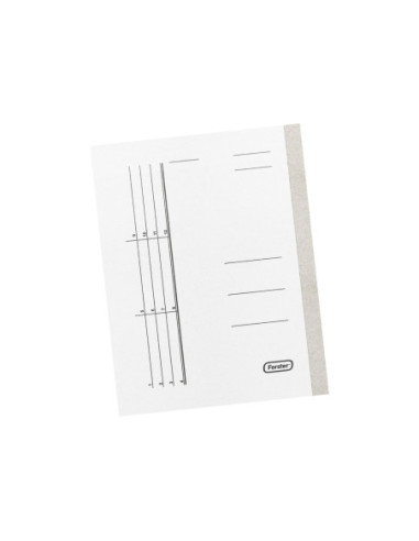 SD-DCA015-100,Dosar din carton alb cu șină economy - Set 100