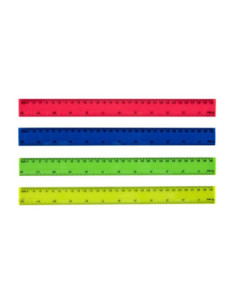 SD-6158-50,Riglă de plastic 30 cm - Set 50
