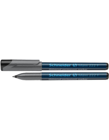 SD-4046/NEGRU-10,Marker OHP fin permanent Schneider 222 0.7 mm NEGRU - Set 10