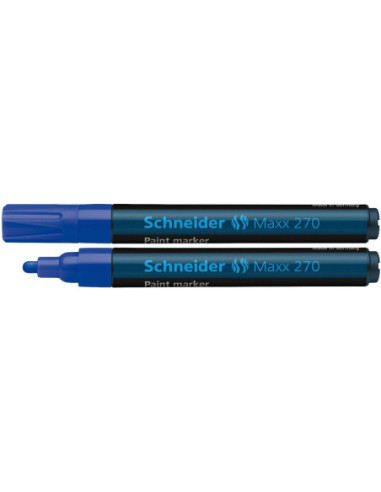 SD-2924/ALBASTRU-10,Marker cu vopsea 1-3 mm Schneider 270 ALBASTRU - Set 10