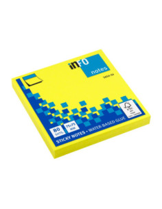 SD-2839/GALBEN-12,Notes adeziv 75 x 75 mm 80 file briliant Info Notes GALBEN - Set 12
