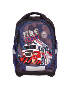 SC1514,Ghiozdan anatomic, compartiment laptop, 42x34x22 cm, FIRE TRUCK - S-COOL 2