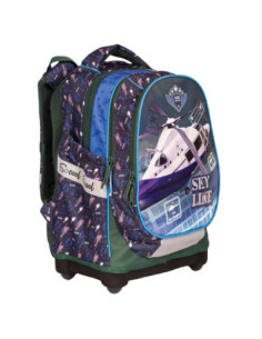 SC1515,Ghiozdan anatomic, compartiment laptop, 42x34x22 cm, SKY LINE - S-COOL