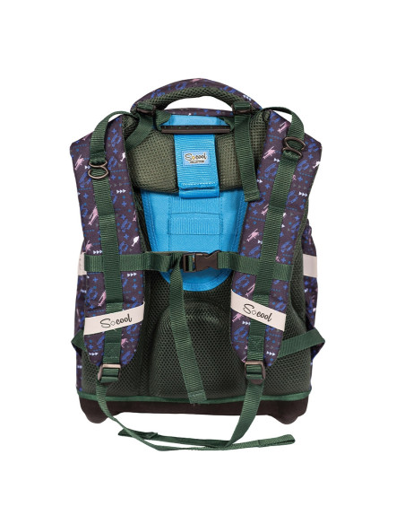 SC1515,Ghiozdan anatomic, compartiment laptop, 42x34x22 cm, SKY LINE - S-COOL