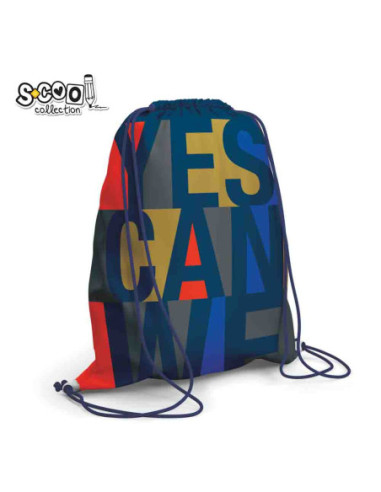 SC3063,Sac sport YES WE CAN, 46x35.5 cm - S-COOL