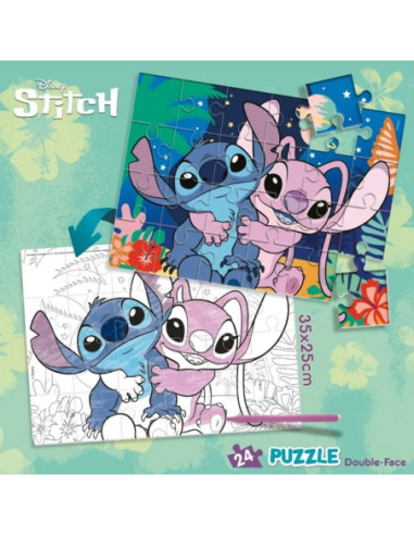N00109685,Puzzle Stitch 2 in 1, 24 piese - LISCIANI