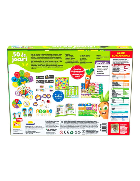 N00076710,Joc educativ Carotina cu 50 de jocuri - LISCIANI
