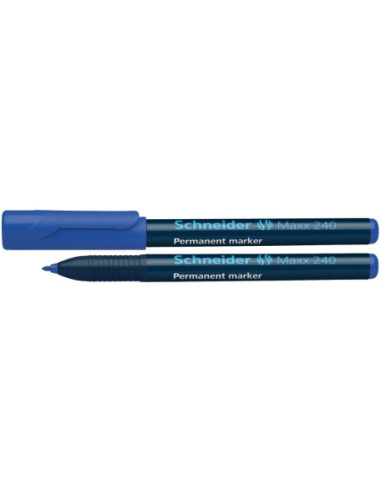 SD-3030/ALBASTRU-10,Marker permanent varf rotund 2 mm Schneider 240 ALBASTRU - Set 10