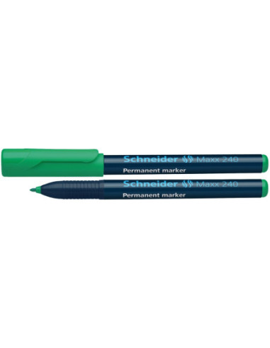 SD-3030/VERDE-10,Marker permanent varf rotund 2 mm Schneider 240 VERDE - Set 10