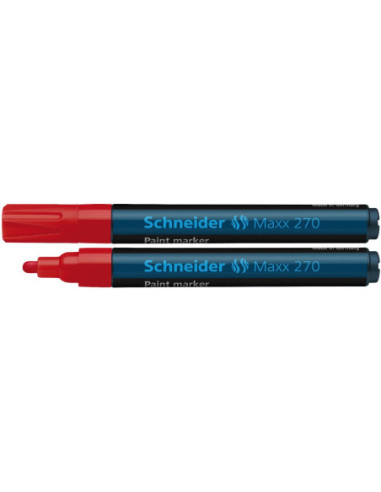 SD-2924/ROSU-10,Marker cu vopsea 1-3 mm Schneider 270 ROSU - Set 10