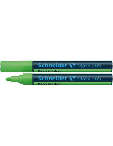 SD-5358/VERDE-10,Marker cu creta lichida 2-3 mm Deco Schneider 265 VERDE - Set 10