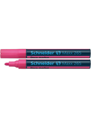 SD-5358/ROZ-10,Marker cu creta lichida 2-3 mm Deco Schneider 265 ROZ - Set 10