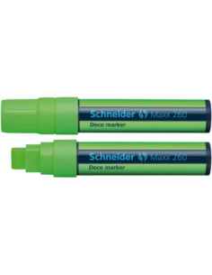 SD-5357/VERDE-10,Marker cu creta lichida 5-15 mm Deco Schneider 260 VERDE - Set 10