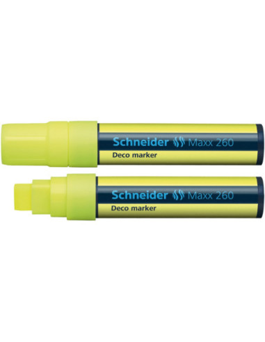SD-5357/GALBEN-10,Marker cu creta lichida 5-15 mm Deco Schneider 260 GALBEN - Set 10