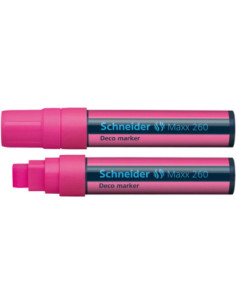 SD-5357/ROZ-10,Marker cu creta lichida 5-15 mm Deco Schneider 260 ROZ - Set 10