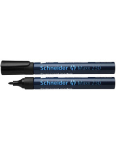 SD-3028/NEGRU-10,Marker permanent varf rotund 1-3 mm Schneider 230 NEGRU - Set 10