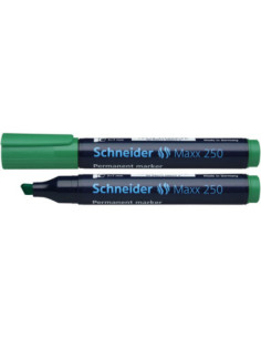 SD-2928/VERDE-10,Marker permanent varf tesit 2-7 mm Schneider 250 VERDE - Set 10