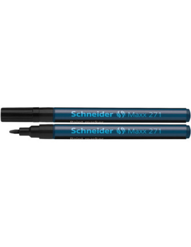 SD-5188/NEGRU-10,Marker cu vopsea 1-2 mm Schneider 271 NEGRU - Set 10