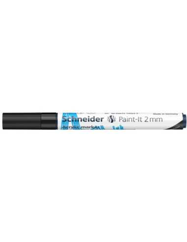 SD-PMK017/NEGRU-10,Marker cu vopsea acrilica Paint-It 310 2 mm Schneider NEGRU - Set 10