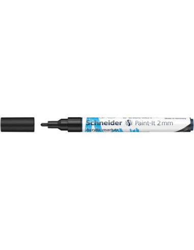 SD-PMK017/NEGRU-10,Marker cu vopsea acrilica Paint-It 310 2 mm Schneider NEGRU - Set 10