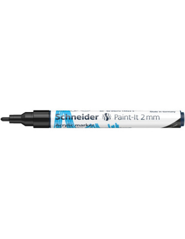 SD-PMK017/NEGRU-10,Marker cu vopsea acrilica Paint-It 310 2 mm Schneider NEGRU - Set 10