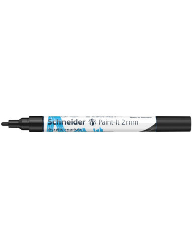 SD-PMK017/NEGRU-10,Marker cu vopsea acrilica Paint-It 310 2 mm Schneider NEGRU - Set 10