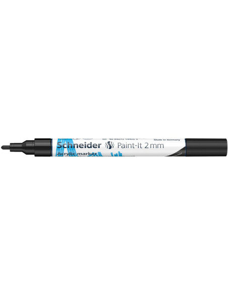 SD-PMK017/NEGRU-10,Marker cu vopsea acrilica Paint-It 310 2 mm Schneider NEGRU - Set 10