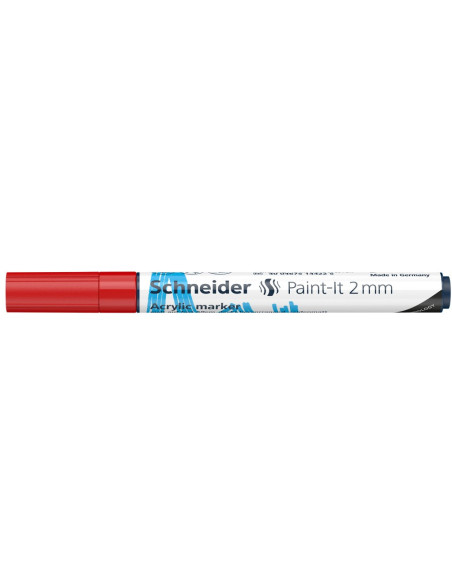 SD-PMK017/ROSU-10,Marker cu vopsea acrilica Paint-It 310 2 mm Schneider ROSU - Set 10