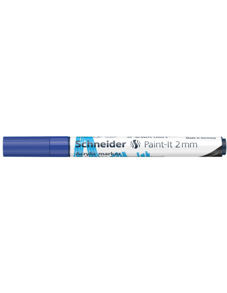 SD-PMK017/ALBASTRU-10,Marker cu vopsea acrilica Paint-It 310 2 mm Schneider ALBASTRU - Set 10