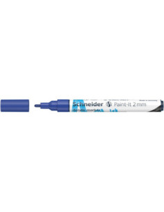 SD-PMK017/ALBASTRU-10,Marker cu vopsea acrilica Paint-It 310 2 mm Schneider ALBASTRU - Set 10 2