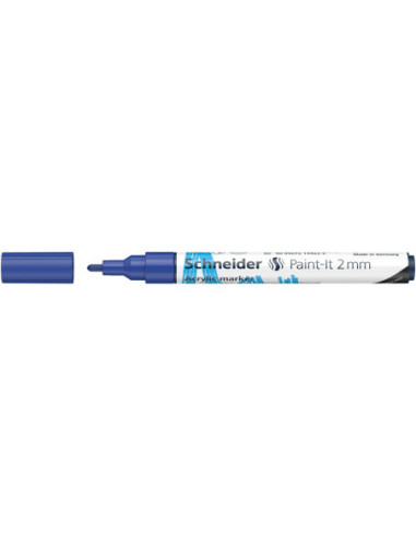 SD-PMK017/ALBASTRU-10,Marker cu vopsea acrilica Paint-It 310 2 mm Schneider ALBASTRU - Set 10