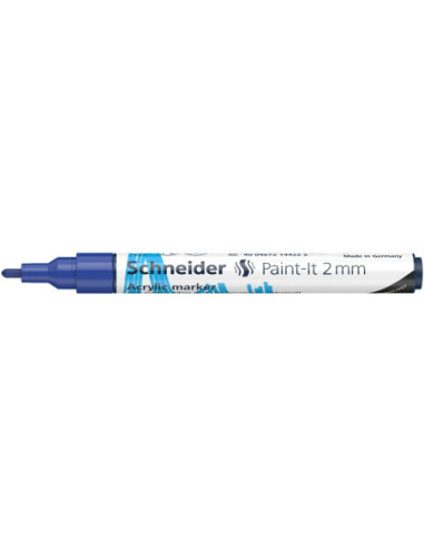SD-PMK017/ALBASTRU-10,Marker cu vopsea acrilica Paint-It 310 2 mm Schneider ALBASTRU - Set 10